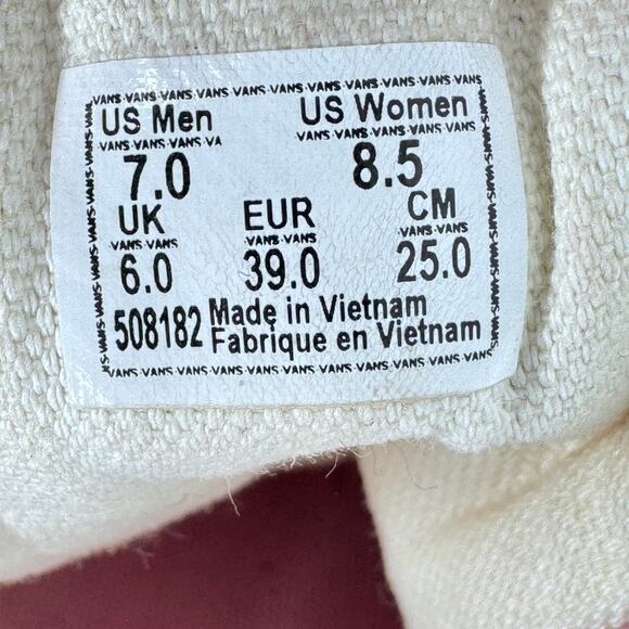 Vans Of‎ The Wall Sneakers Unisex Adults M7 W8.5 Rose Pink Suede Lace Up 508182 - Picture 9 of 9